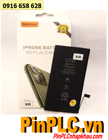 Pin iPhone XR; Pin điện thoại di động iPhone XR dòng 2942mAh chính hãng Hammer _Bảo hành 18 tháng